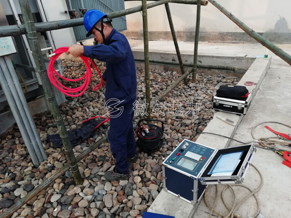 介質損耗測試現(xiàn)場