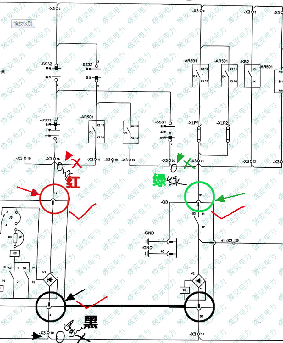 斷路器特性外觸發(fā)測(cè)試錯(cuò)誤接線示例