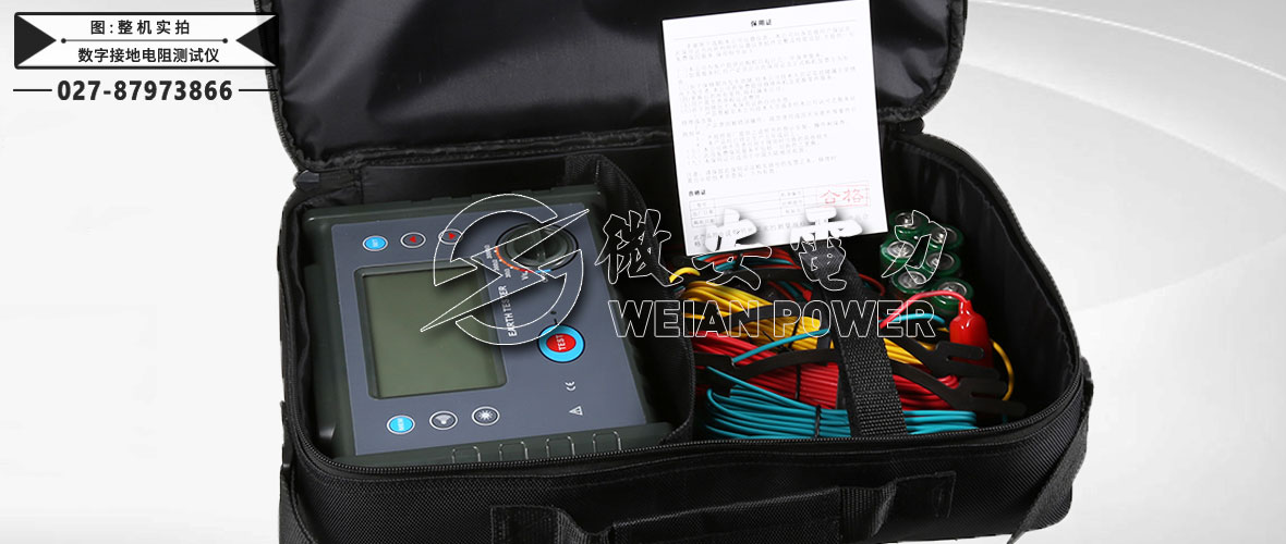 數(shù)字式接地電阻測試儀整機實拍