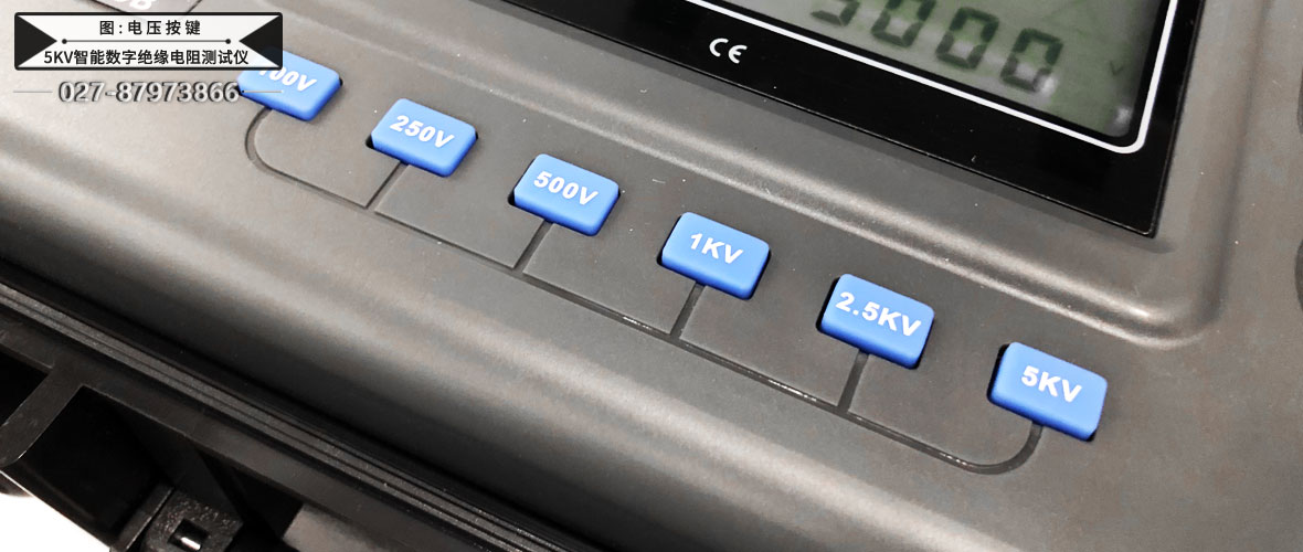 5kV智能數(shù)字絕緣電阻測(cè)試儀電壓按鍵