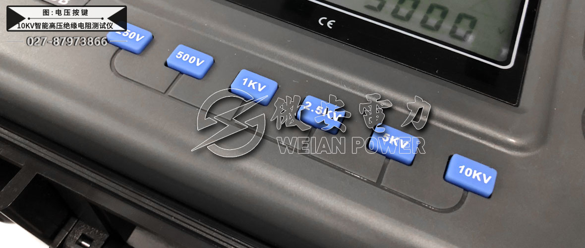 10kV智能高壓絕緣電阻測試儀電壓按鍵