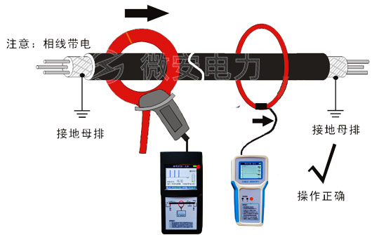 高壓電纜識別儀接線